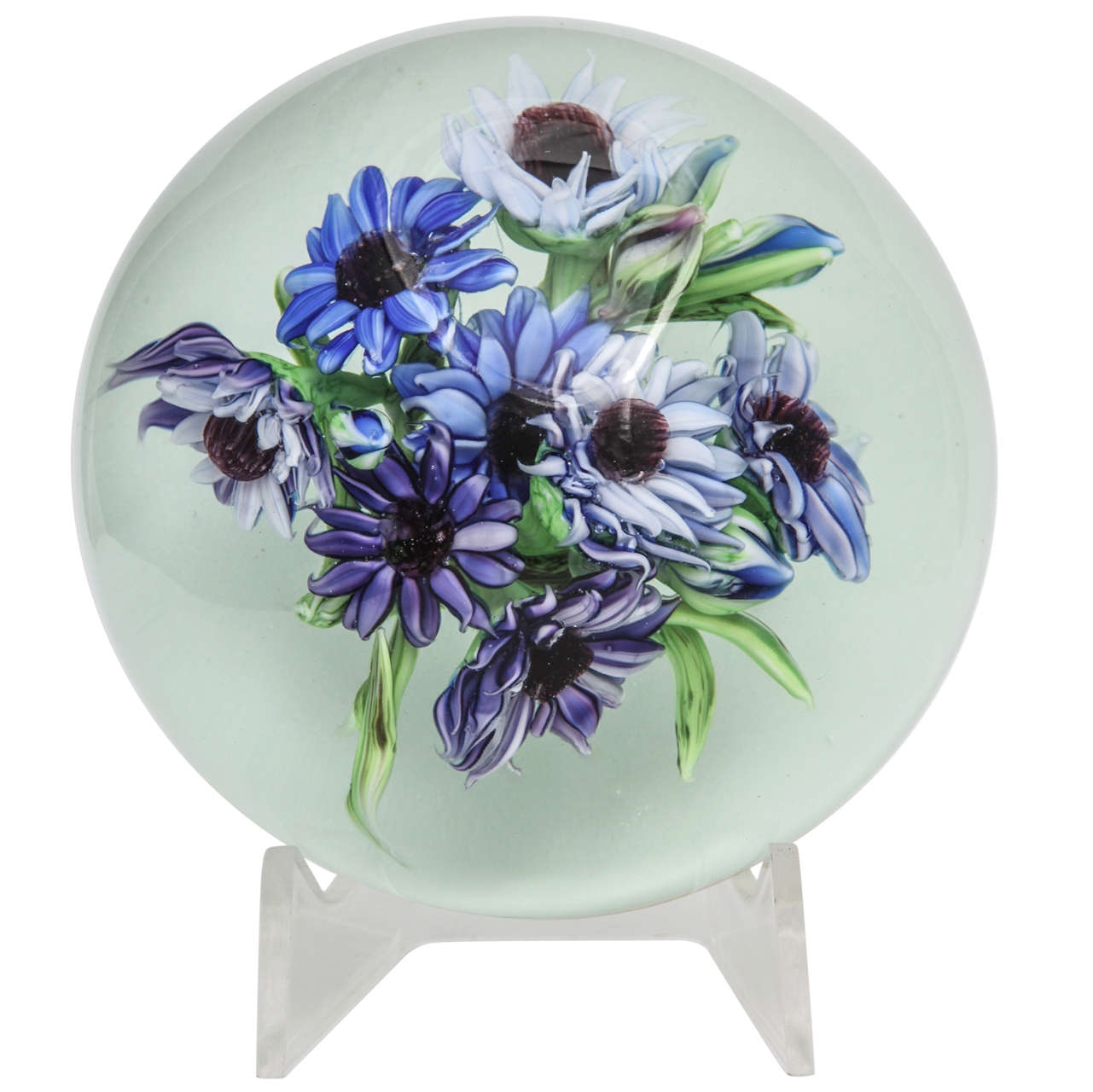 Beautiful Rick Ayotte Magnum Bouquet Paperweight, "Field of Dreams" For Sale