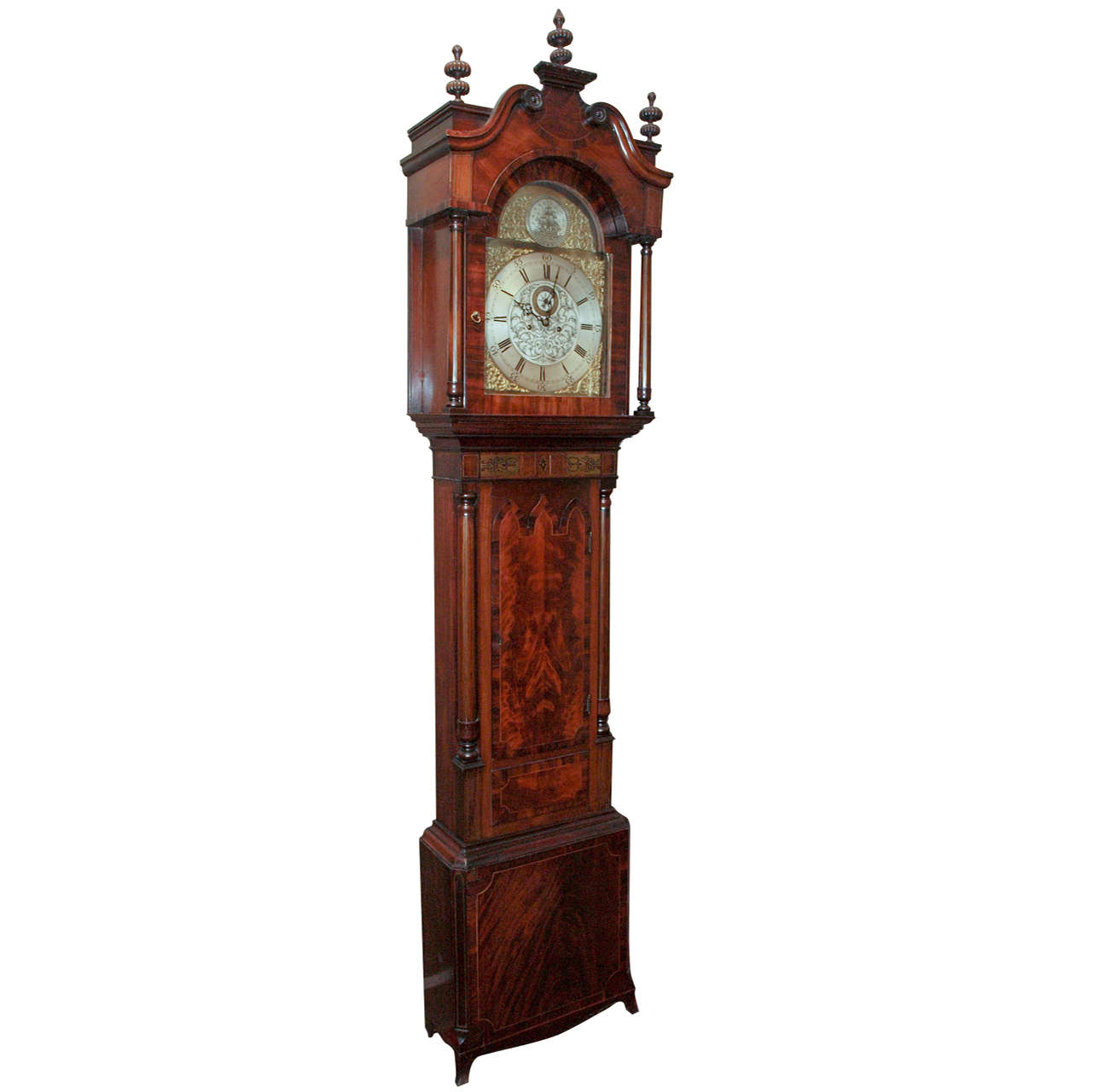 Antique English Northern Lancastershire Grandfather Clock