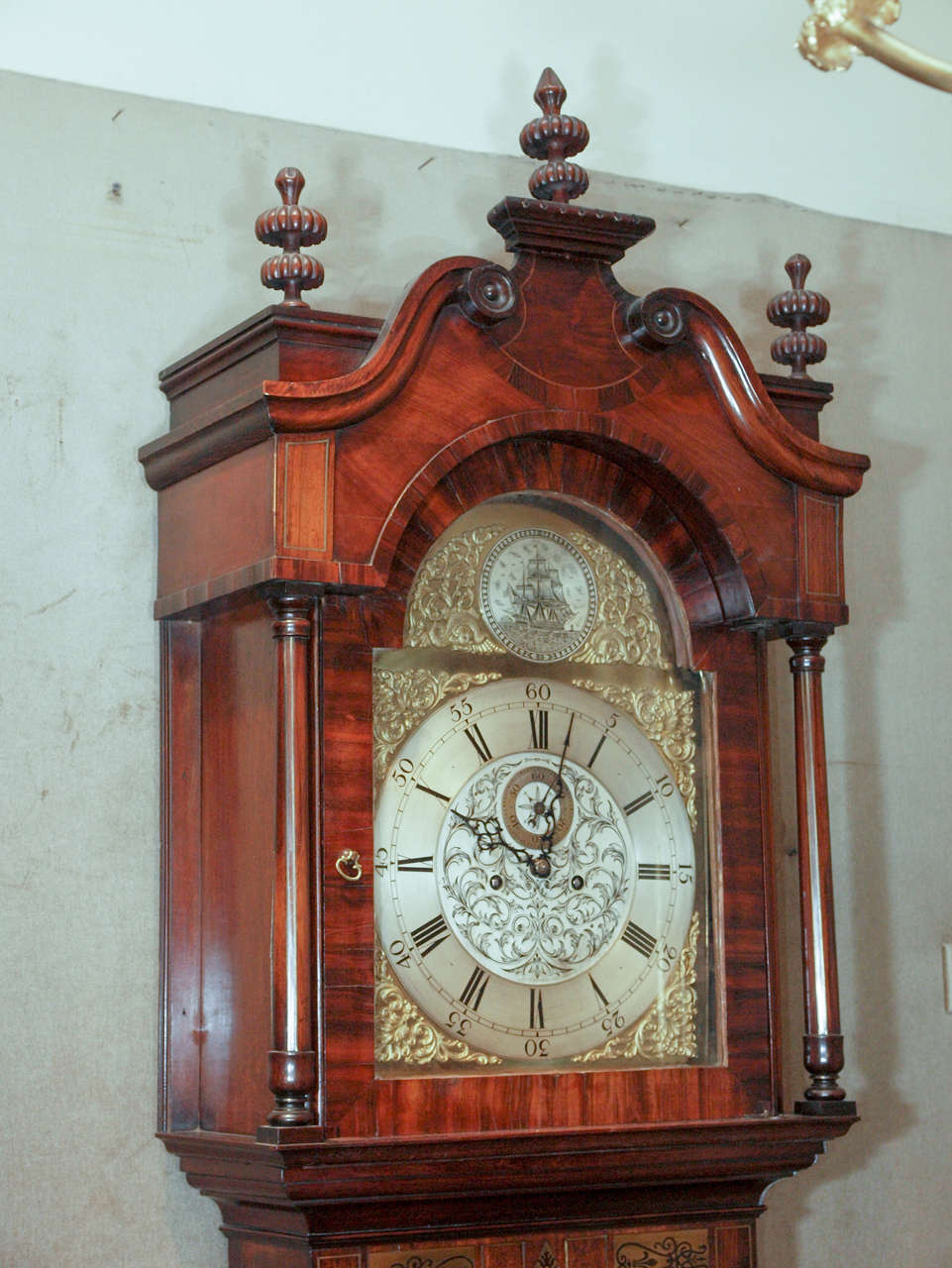 Antique English Northern Lancastershire Grandfather Clock at 1stdibs