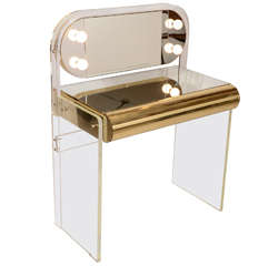 Lucite Vanity Table