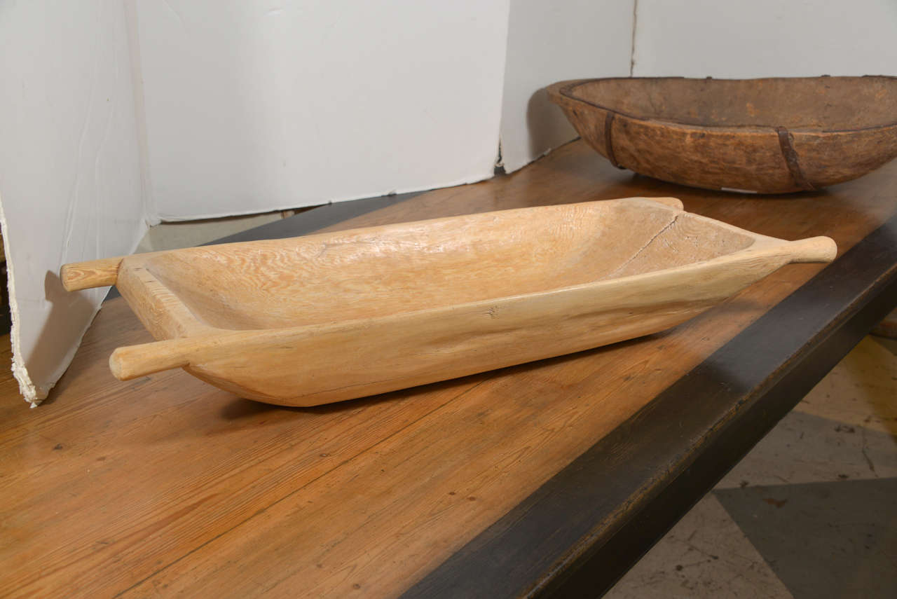 19th Century Primitive Swedish Wooden Dough Bowls