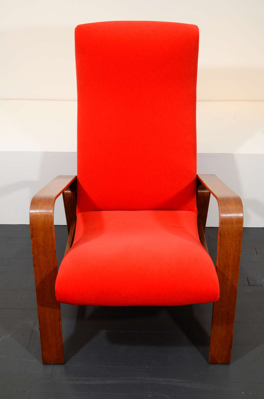 Red Armchair by André Renou and Jean Pierre Genisset