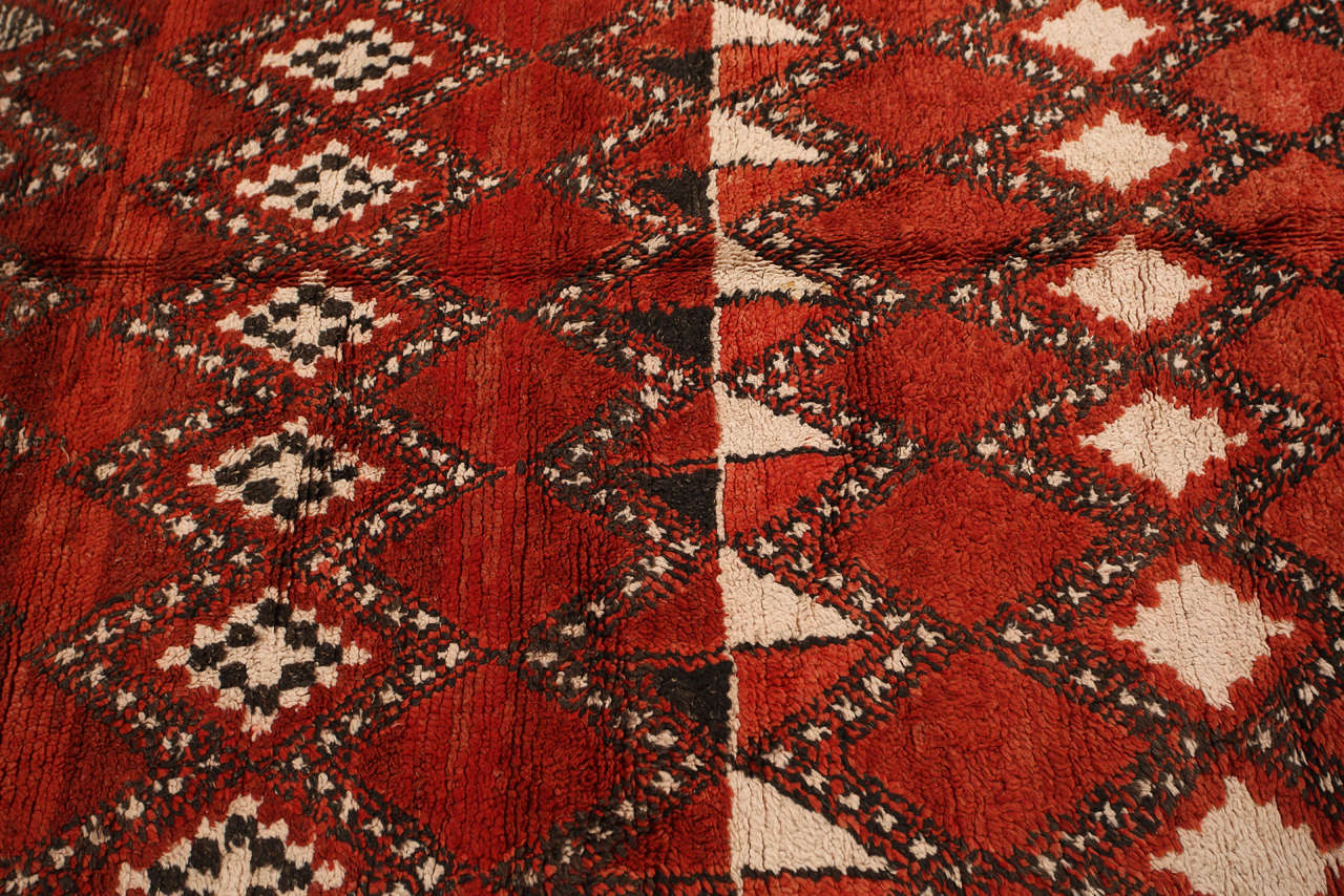 red moroccan rug