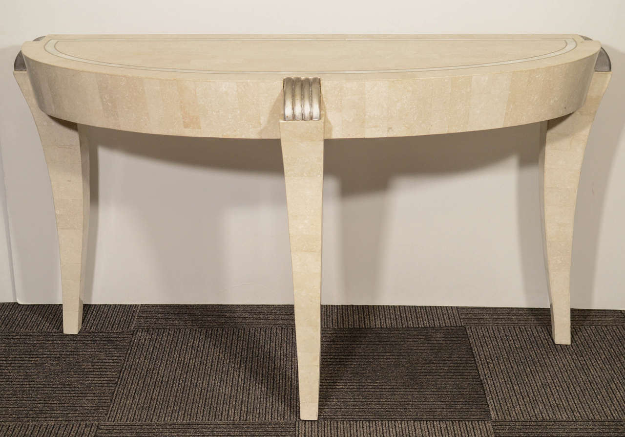Robert Marcius Demi-Lune Console Table for Casa Bique