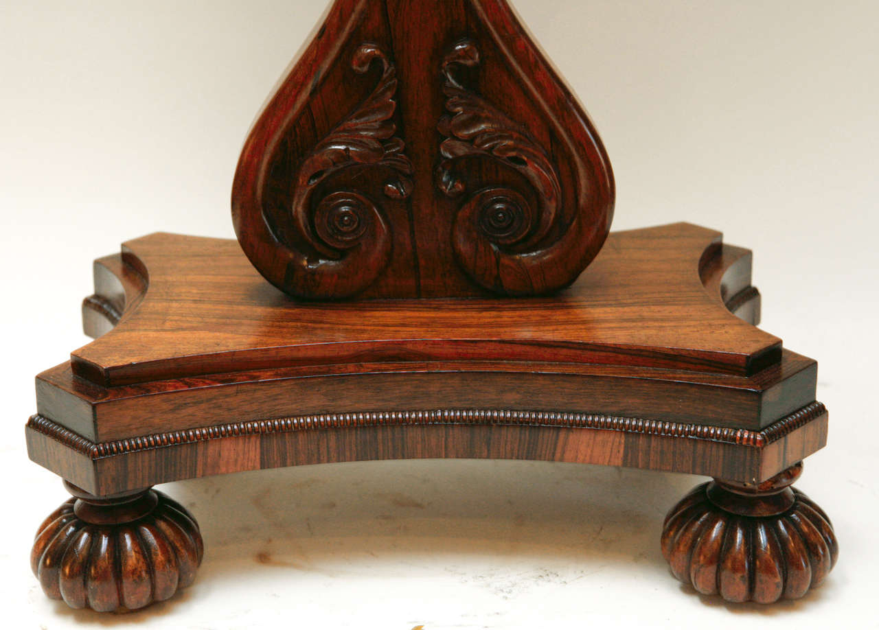 Englischer Regency-Spieltisch mit Flip-Top aus dem 19. Jahrhundert (Rosenholz)