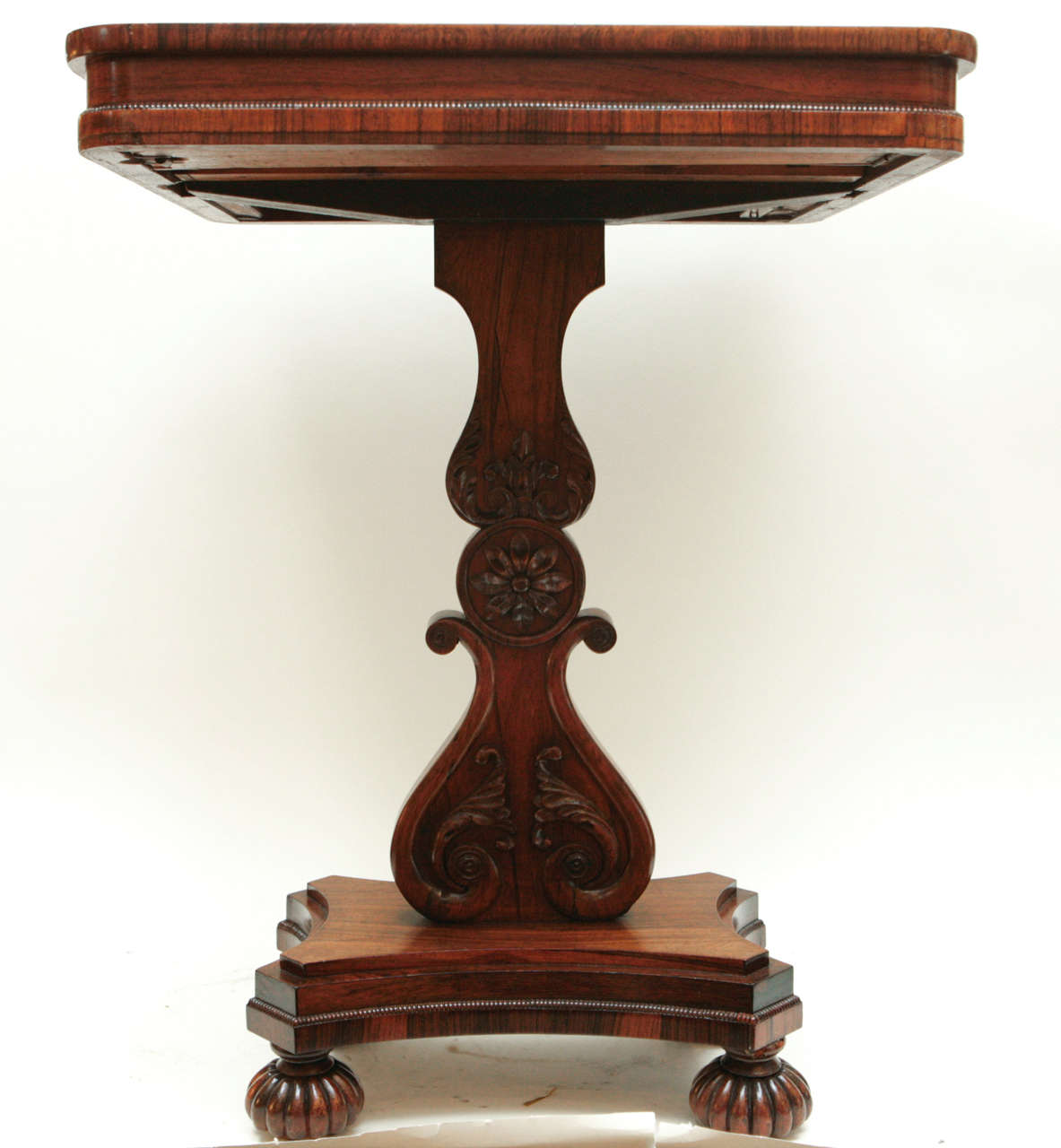 Rosewood 19th Century English Regency Flip-Top Game Table