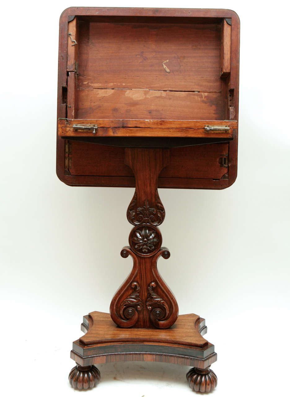Englischer Regency-Spieltisch mit Flip-Top aus dem 19. Jahrhundert 4