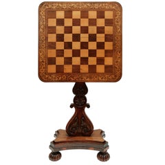 Englischer Regency-Spieltisch mit Flip-Top aus dem 19. Jahrhundert