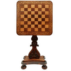 19th Century English Regency Flip-Top Game Table