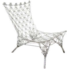 Marcel Wanders for Cappellini Limited Edition Chrome Epoxy Knotted Chair