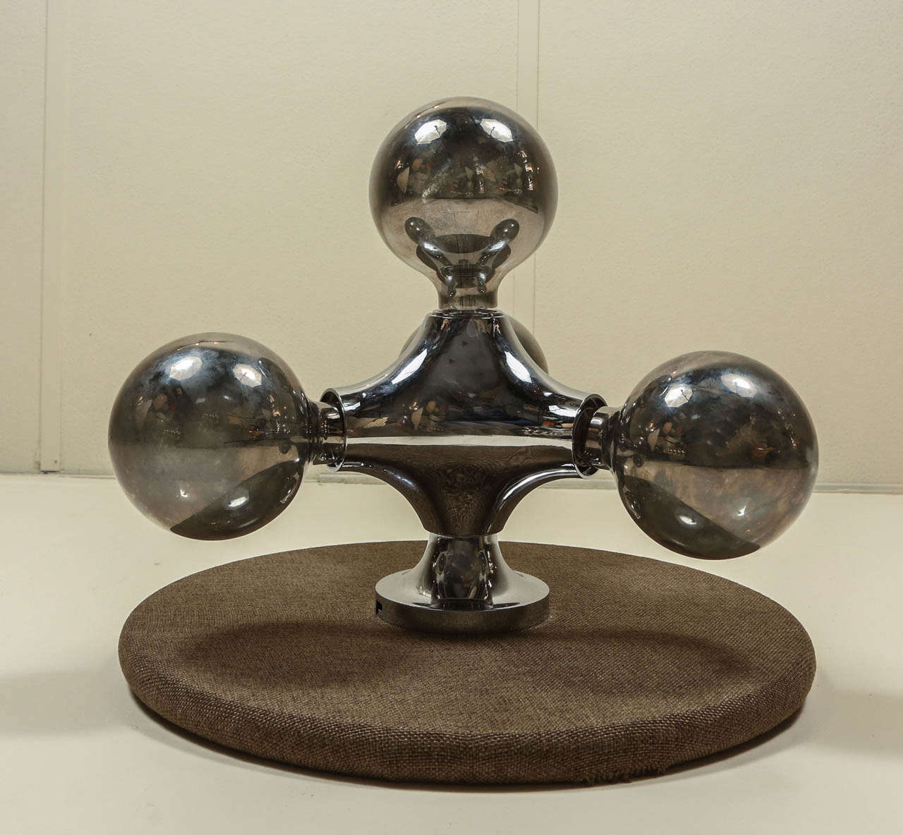 Flush Mount with Four Mercury Glass Light Sources