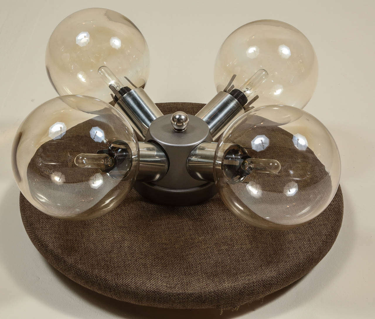 Very Nice Flush Mount Light Fixture with Glass Globes