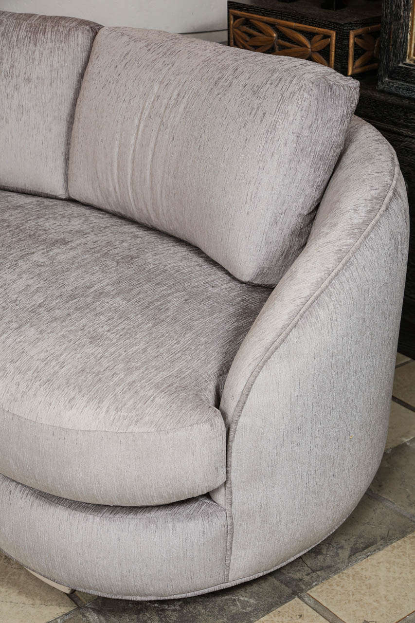 Beautiful Curved Sectional Sofa in Three Parts at 1stDibs parts of