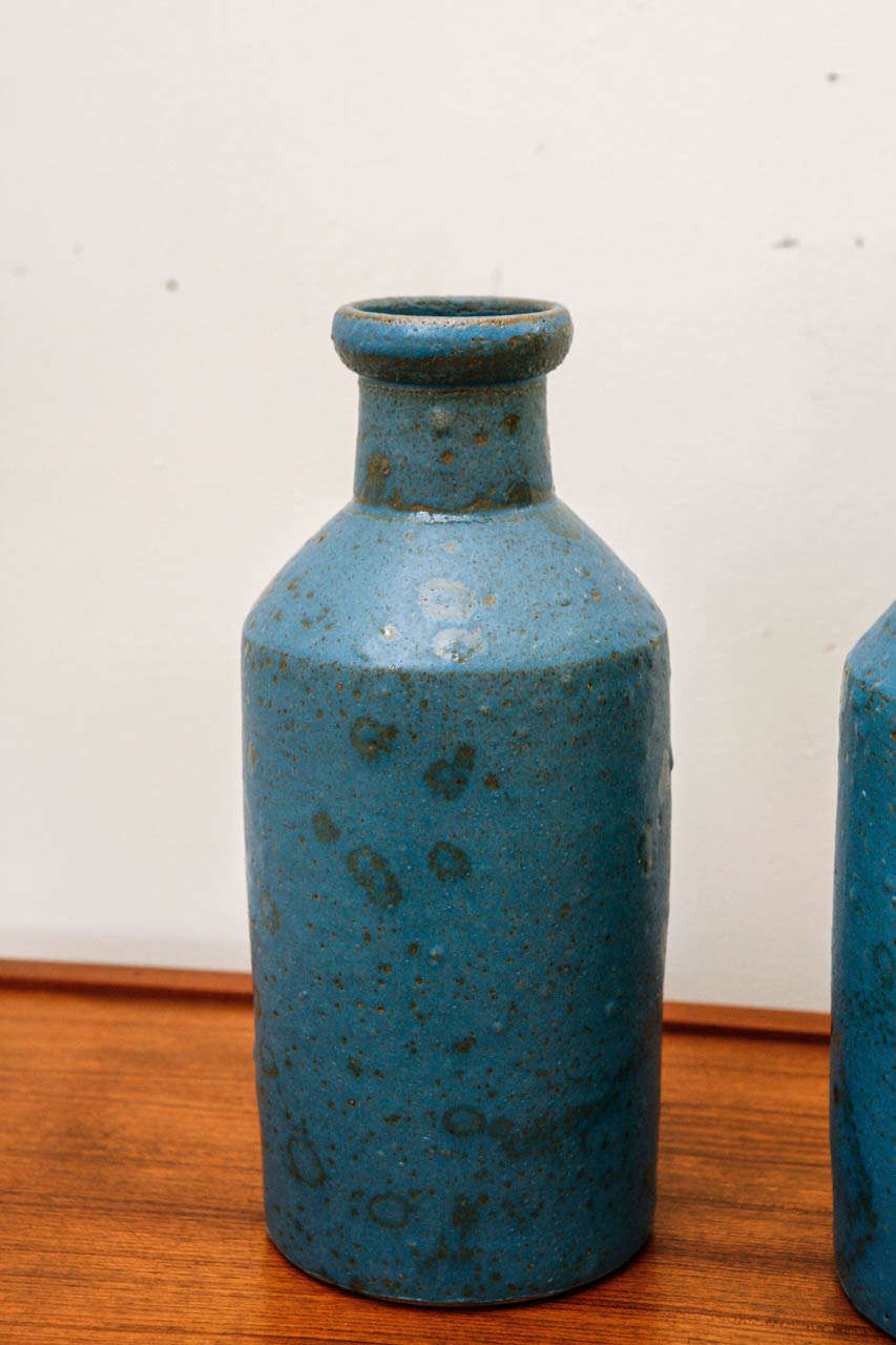 Mid-20th Century Pair of Vintage Italian Ceramic Vases
