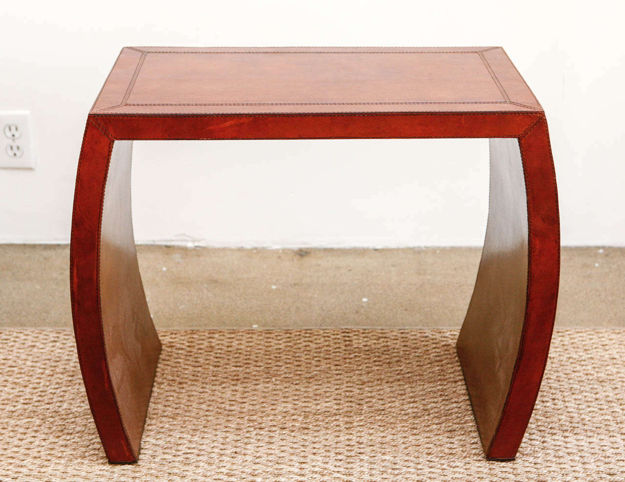 Set of Three Leather Nesting Tables 2