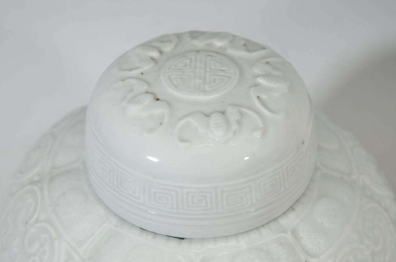 A 19th Century Pair of Blanc de Chine Porcelain Ginger Jars 3