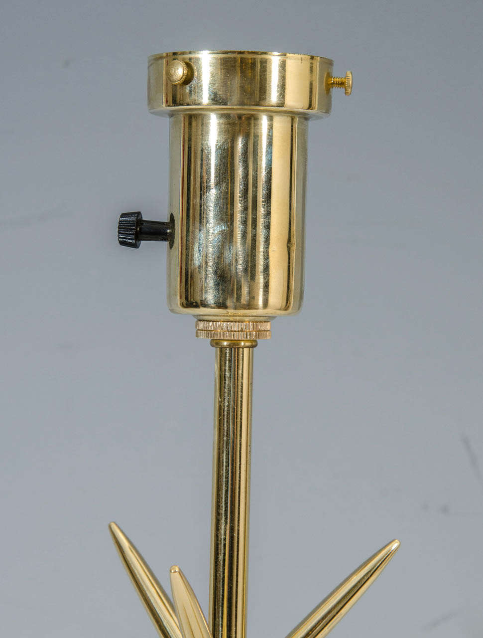 American A Mid Century Brass Sputnik Table Lamp by Laurel