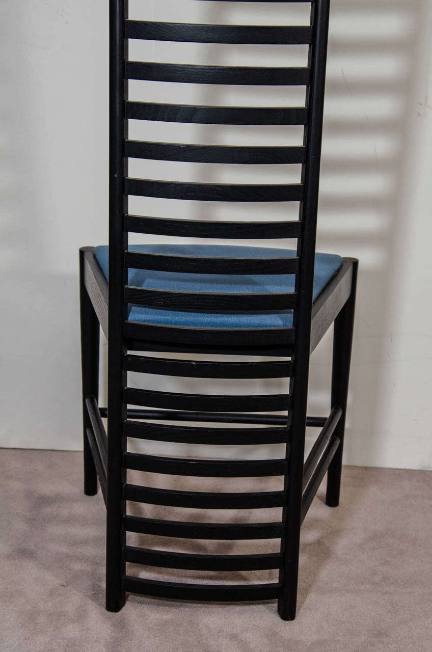 A Charles Rennie Mackintosh Hill House High Back Chair by Cassina In Good Condition In New York, NY