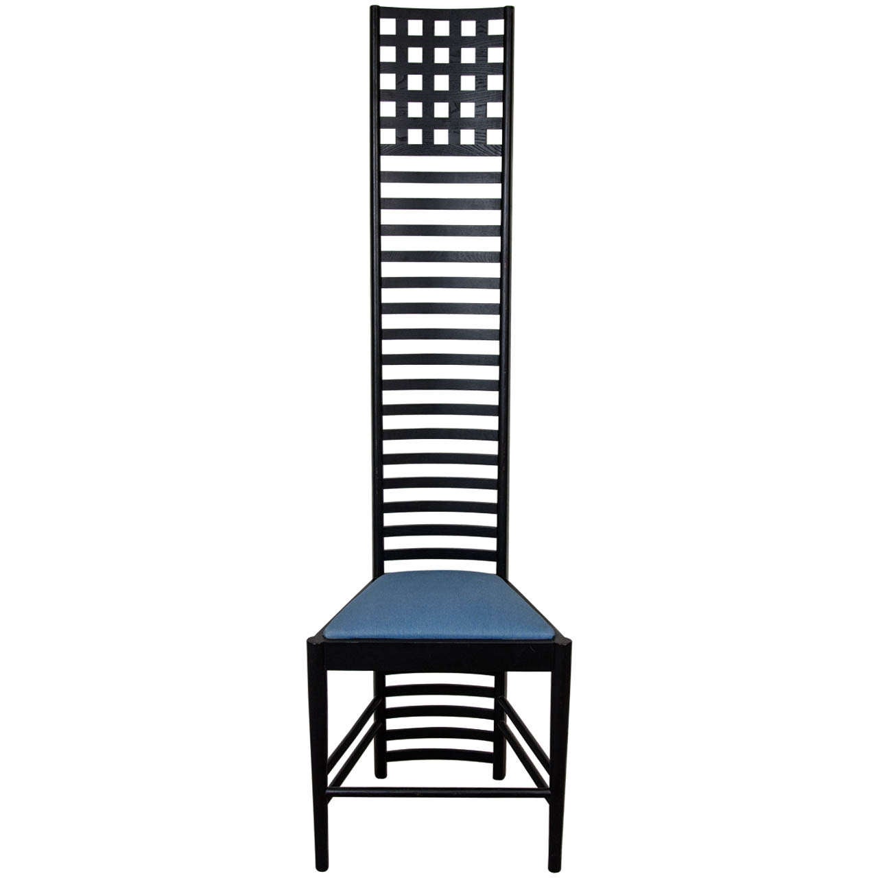 A Charles Rennie Mackintosh Hill House High Back Chair by Cassina