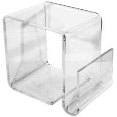 Mid Century Lucite Magazine Table 10