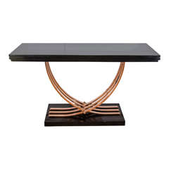  Spectacular Copper Modernist Art Deco Console/Dining Table