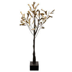 A Mid Century Curtis Jere Standing Tree Sculpture
