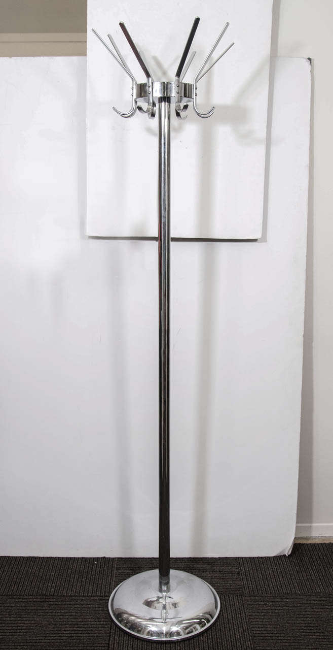 A Vintage Chrome Coat Stand with Eight Hooks at 1stDibs vintage