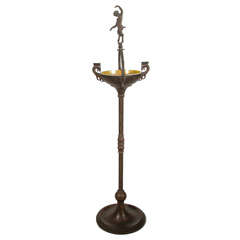 Smoke Stand with Steuben Insert by Oscar Bach 10