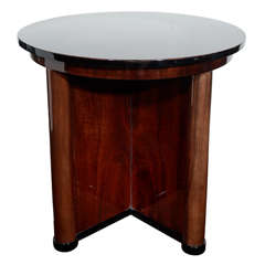 Art Deco Streamline "X" Form Pedestal table