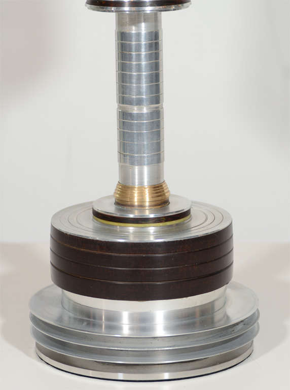 Art Deco Machine Age Table Lamp Attributed to Walter Von Nessen In Excellent Condition In New York, NY