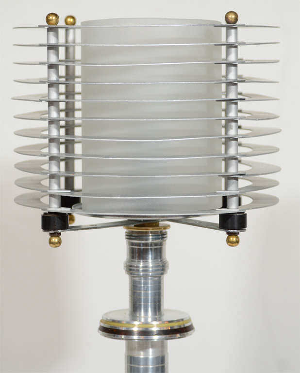 Art Deco Machine Age Table Lamp Attributed to Walter Von Nessen 1