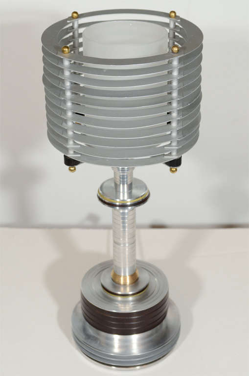 Art Deco Machine Age Table Lamp Attributed to Walter Von Nessen 2