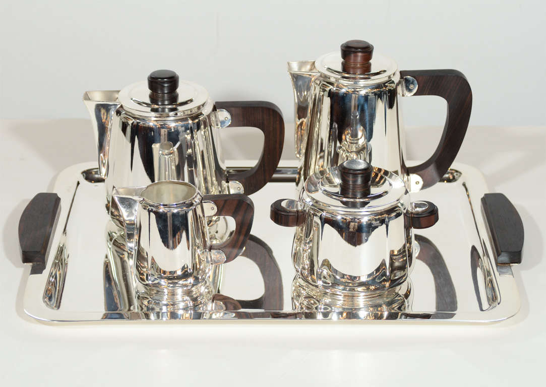 Exceptional Art Deco Coffee and Tea service Set by Christofle at 1stDibs