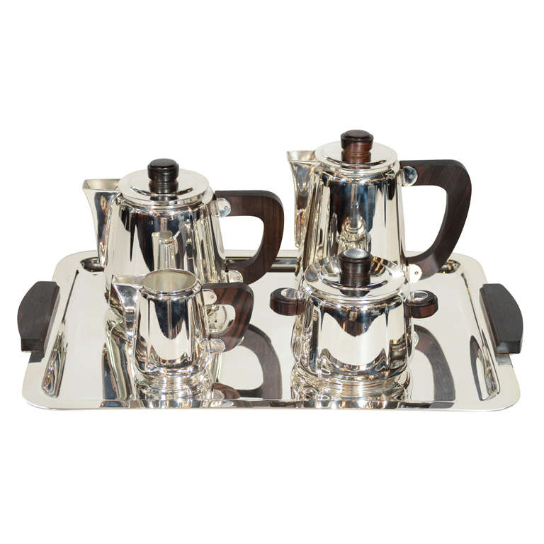 Exceptional Art Deco Coffee and Tea service Set by Christofle at 1stDibs