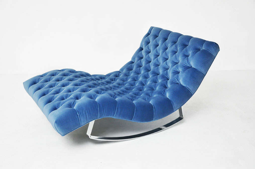American Adrian Pearsall rocking chaise
