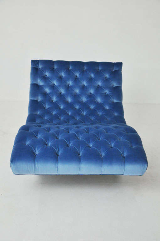 Fabric Adrian Pearsall rocking chaise