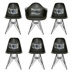 6 Charles Eames shell chairs