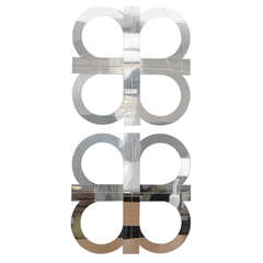 Pair C. Jere Chrome Wall Sculptures