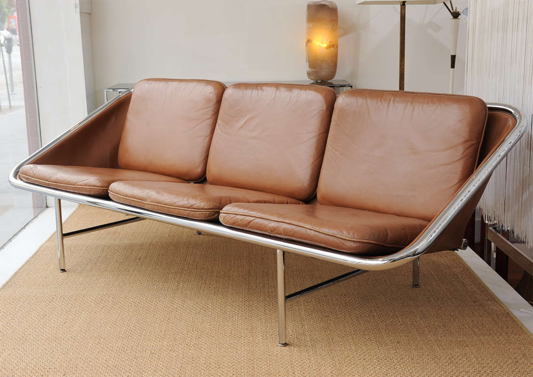 Das von George Nelson entworfene Sling-Sofa für Herman Miller. Sehr guter Originalzustand.