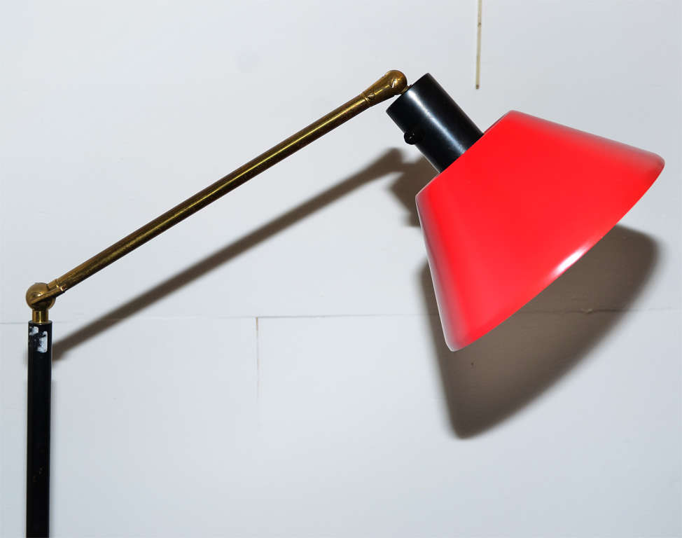Mid-20th Century 1950s Italian Floor Lamp by Stilnovo For Sale