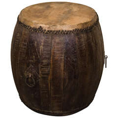 Large Weathered Drum circa 1850