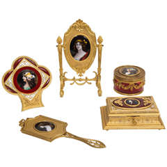 Art Nouveau Dressing Table Set by Limoges 8