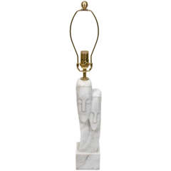 Deco Marble Figural Lamp