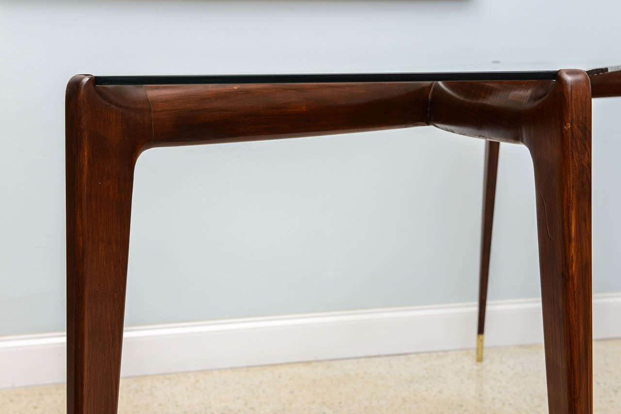 Italian Mahogany Console, Attributed to Gio Ponti 4