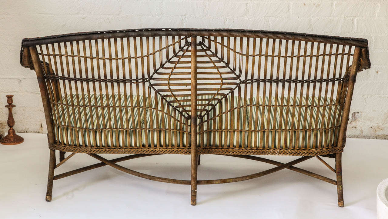 1930's  Lloyd Loom Settee 1