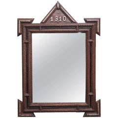 Antique Pair of Tramp Art Mirrors, 1910