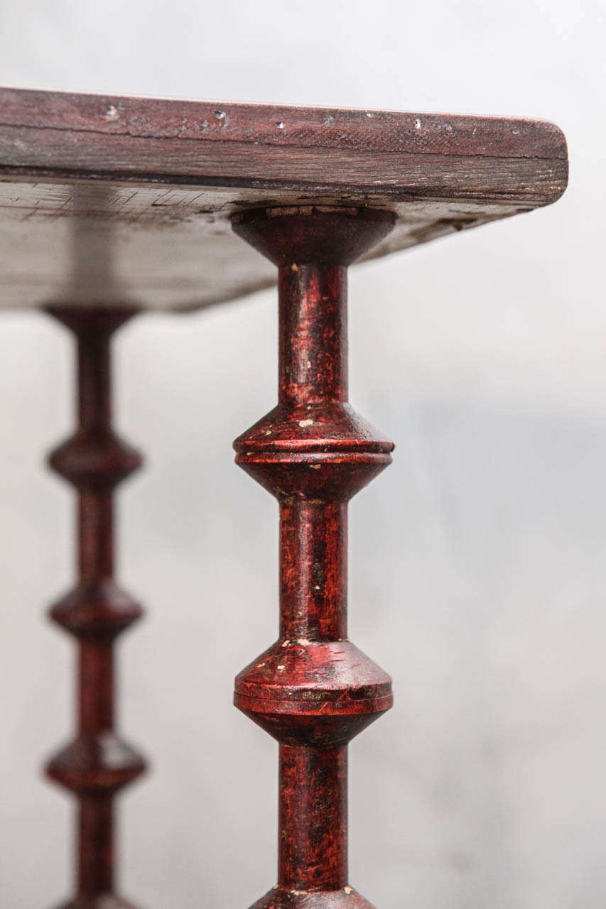 19th Century Victorian Pine Spool Table 4