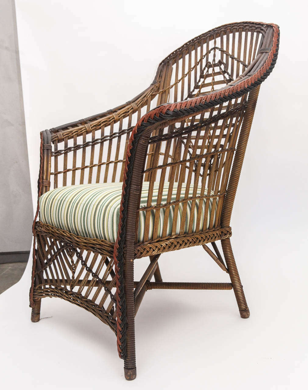 Early 20th Century Loyd Loom Arm Chair at 1stDibs