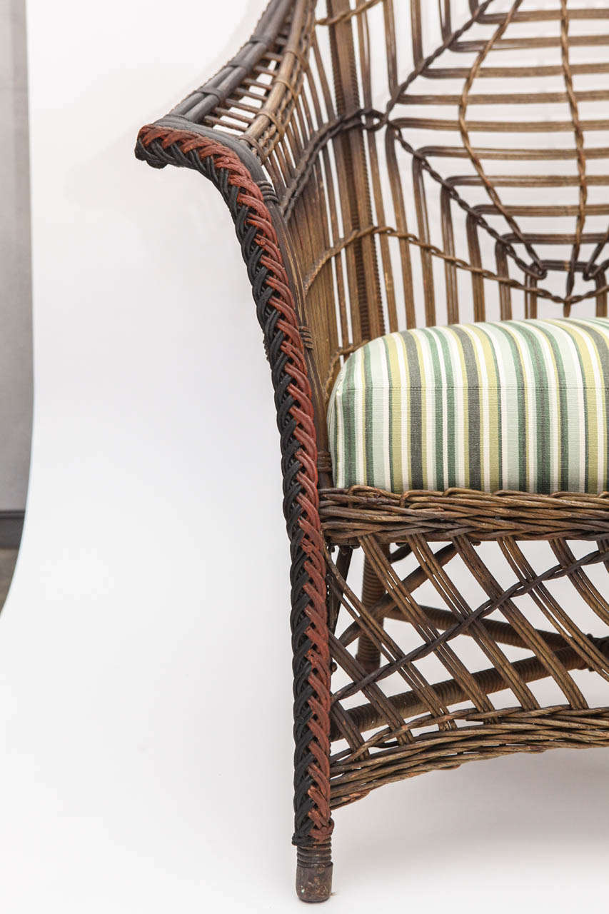 Early 20th Century Loyd Loom Arm Chair at 1stDibs