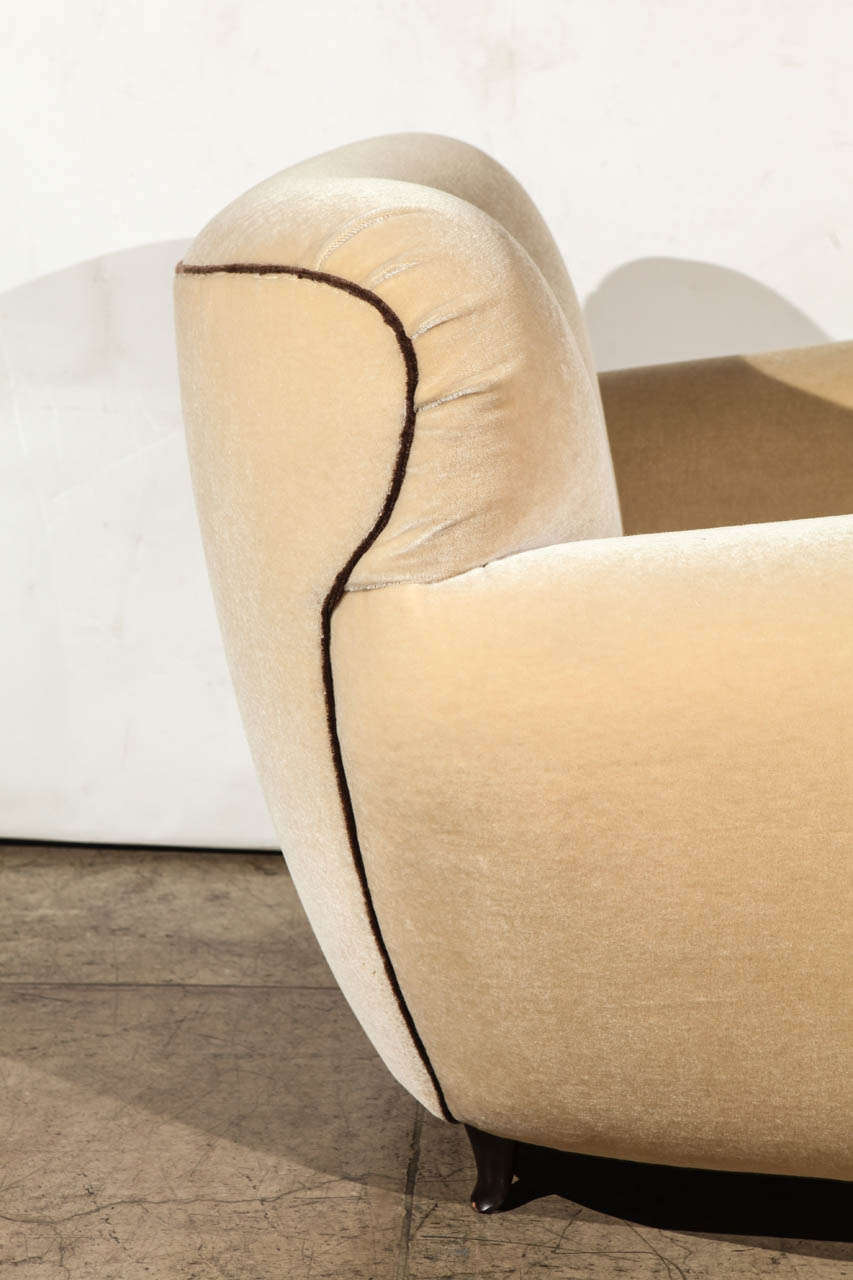 Wood Elegant Art Deco Armchairs by Paolo Buffa